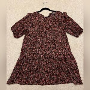 H&M Black and Pink Floral Women’s Dress